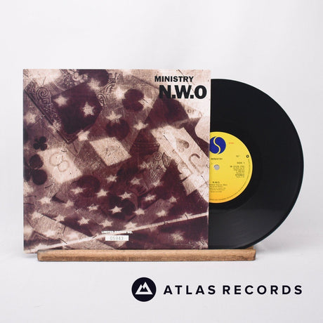 Ministry N.W.O. 10" Vinyl Record - Front Cover & Record