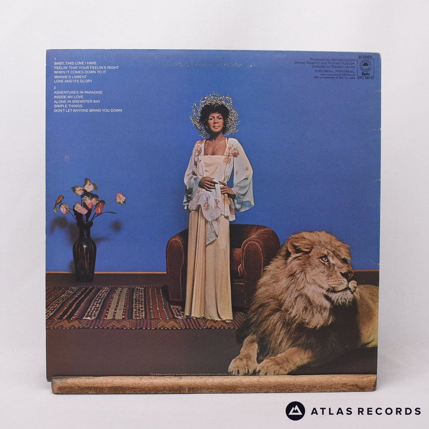 Minnie Riperton - Adventures In Paradise - A1 B1 LP Vinyl Record - VG+/EX