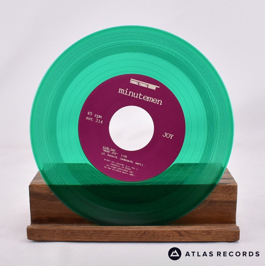 Minutemen - Joy - Green Translucent Reissue 7" EP Vinyl Record - NM/NM