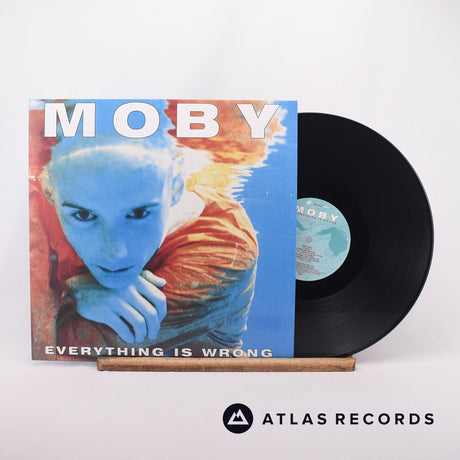 Moby Everything Is Wrong LP Vinyl Record - Front Cover & Record