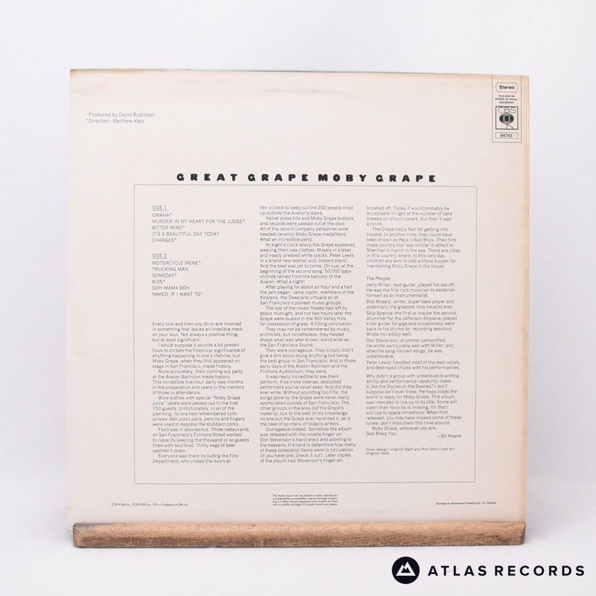 Moby Grape - Great Grape - A1 B1 LP Vinyl Record - EX/NM