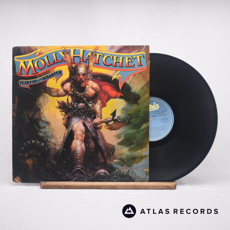 Molly Hatchet Flirtin' With Disaster LP Vinyl Record - Front Cover & Record
