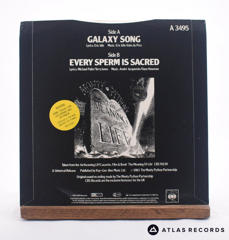 Monty Python - Galaxy Song - Promo 7" Vinyl Record - EX/VG+