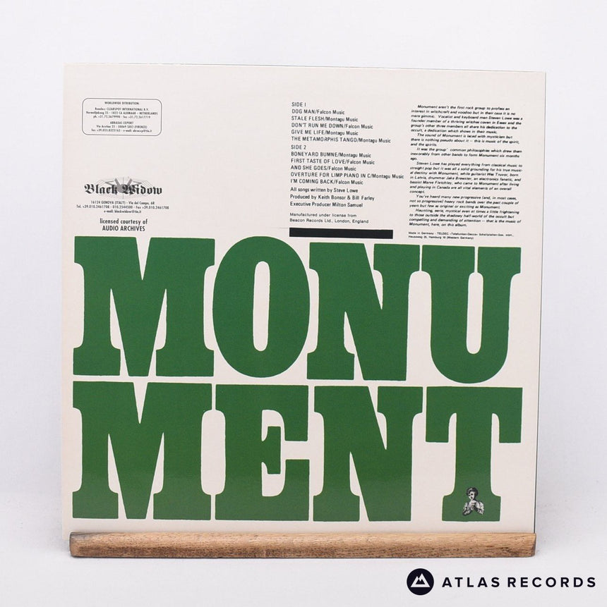 Monument - The First Monument - Limited Edition Reissue LP Vinyl Record - NM/EX