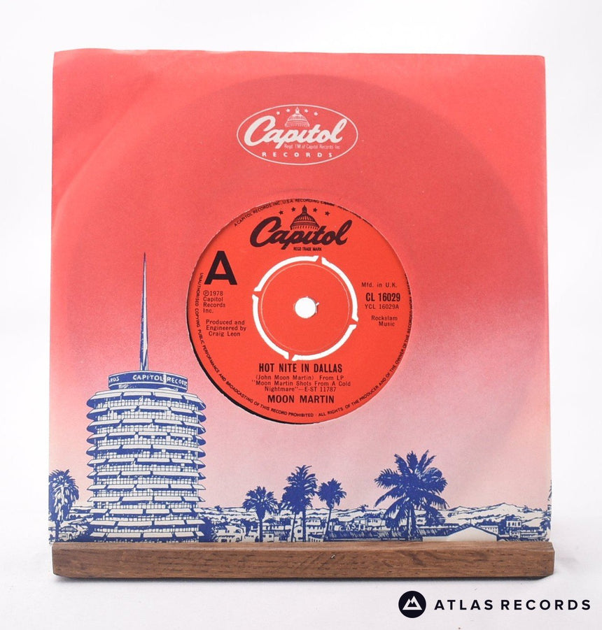 Moon Martin Hot Nite In Dallas 7" Vinyl Record - In Sleeve