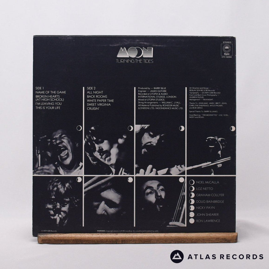 Moon - Turning The Tides - Lyric Sheet LP Vinyl Record - EX/EX
