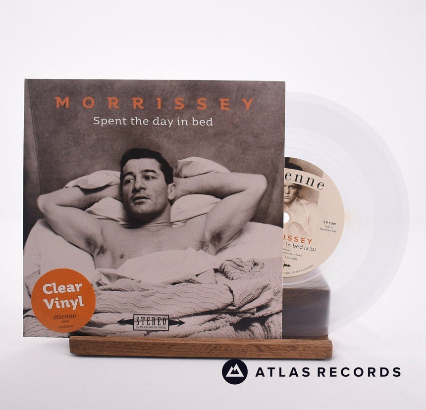 Morrissey Spent The Day In Bed 7" Vinyl Record - Front Cover & Record