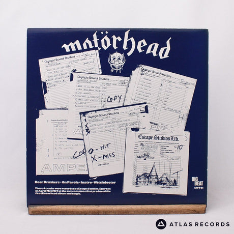 Motörhead - Beer Drinkers & Hell Raisers - Porky Blue 12" Vinyl Record - EX/EX