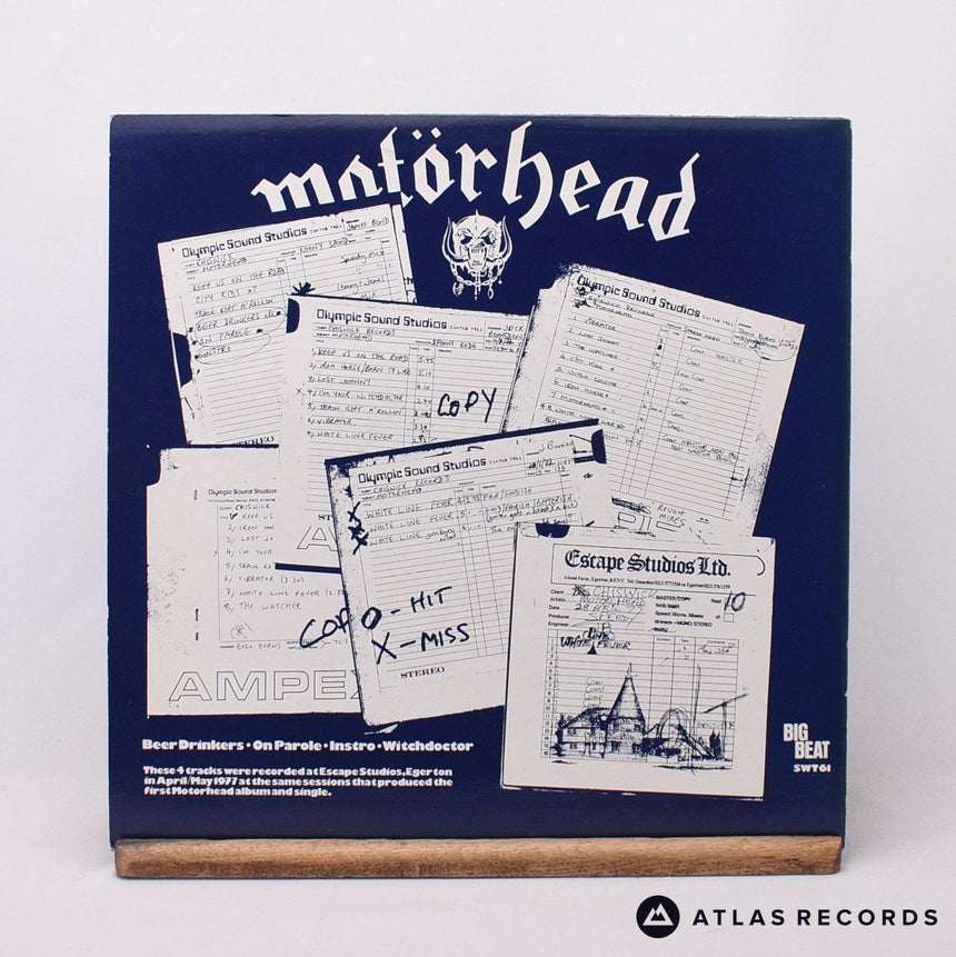 Motörhead - Beer Drinkers & Hell Raisers - Porky Blue 12" Vinyl Record - EX/EX