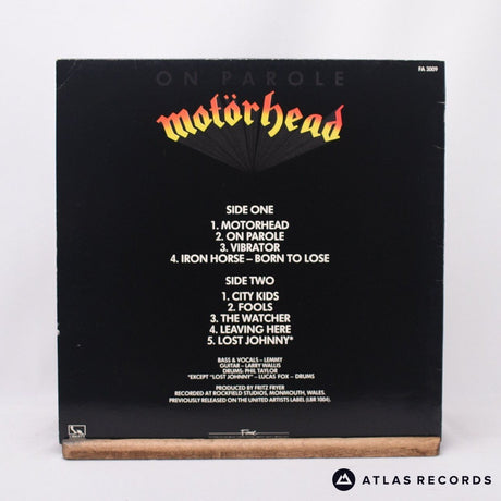 Motörhead - On Parole - Bilbo Reissue LP Vinyl Record - VG+/EX
