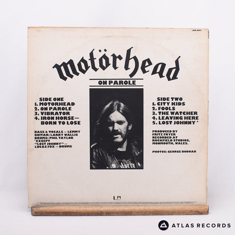 Motörhead - On Parole - Bilbo LP Vinyl Record - VG+/EX