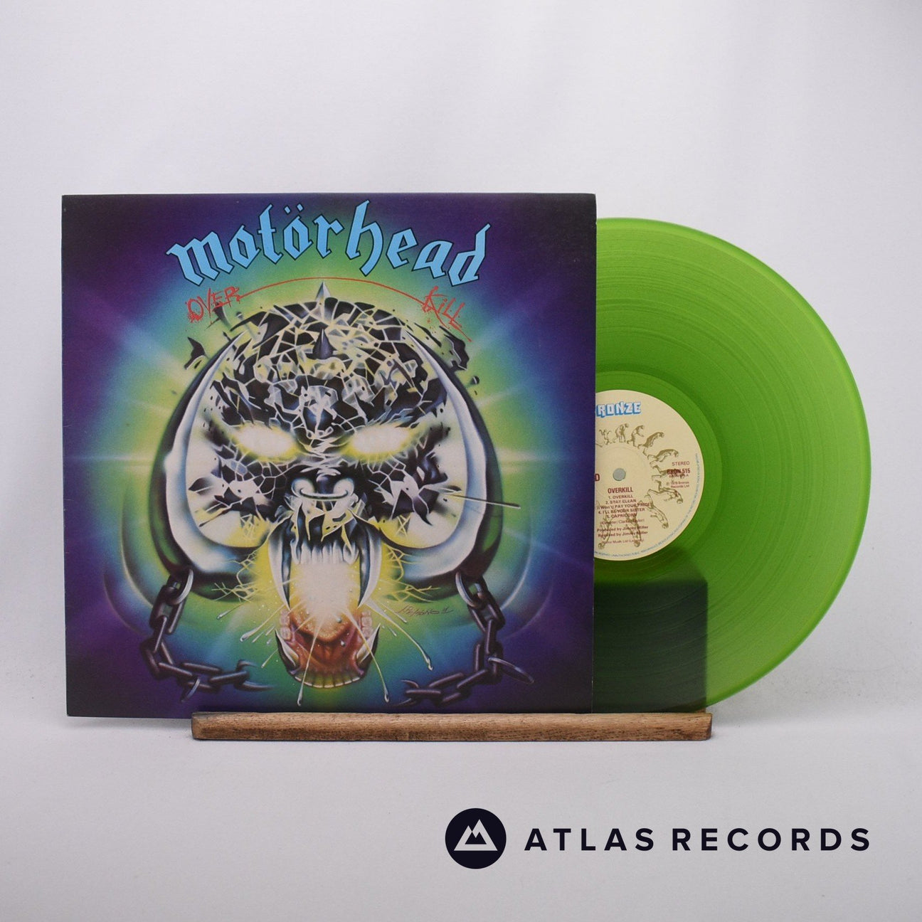 Motörhead Overkill LP Vinyl Record - Front Cover & Record