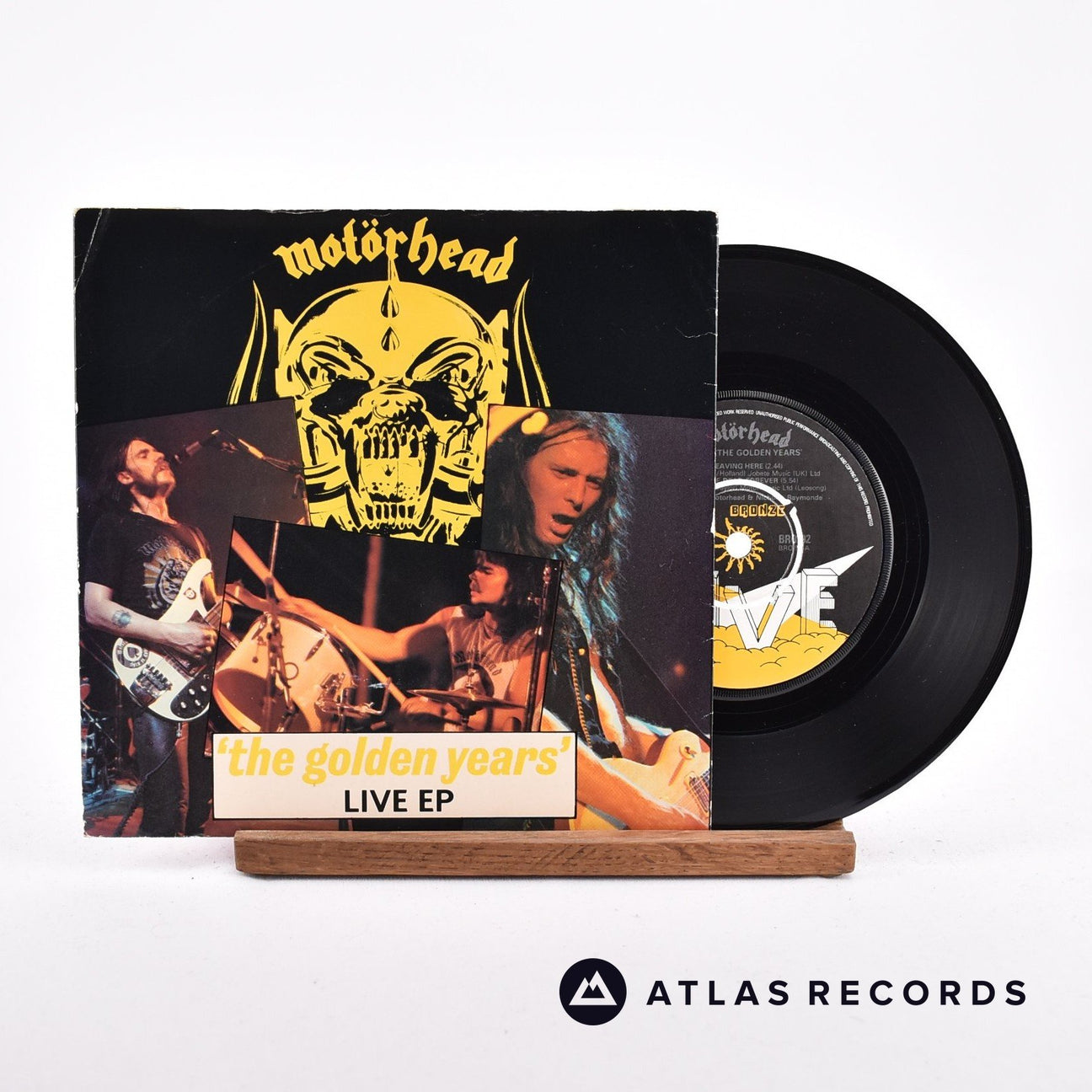 Motörhead 'The Golden Years'  Live EP 7" Vinyl Record - Front Cover & Record
