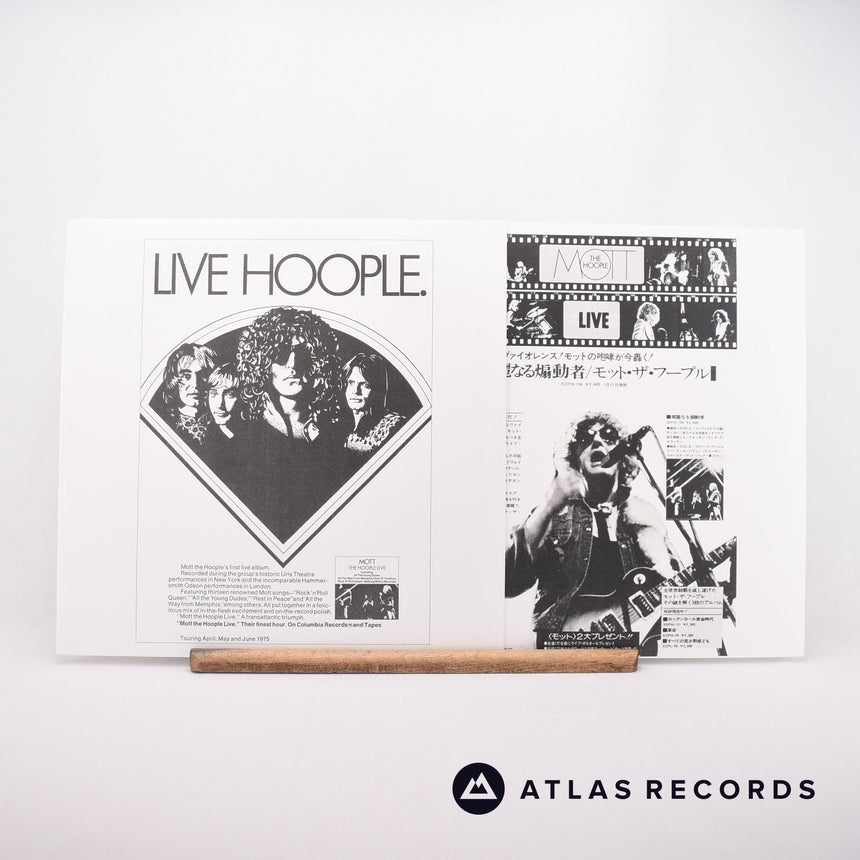 Mott The Hoople - Live At Hammersmith 1973 - Poster 2 x LP Vinyl Record - NM/NM