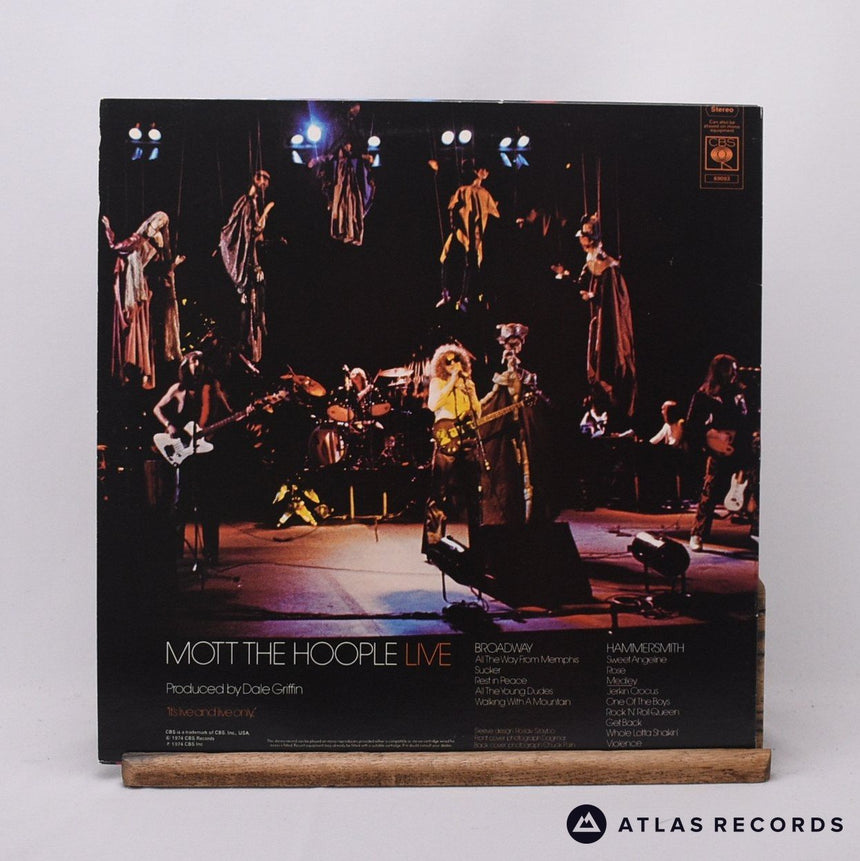 Mott The Hoople - Mott The Hoople Live - First Uk Press LP Vinyl Record - EX/EX