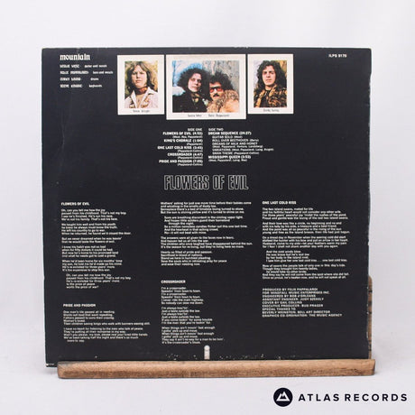 Mountain - Flowers Of Evil - Second Press A-1U B-1U LP Vinyl Record - VG+/VG+