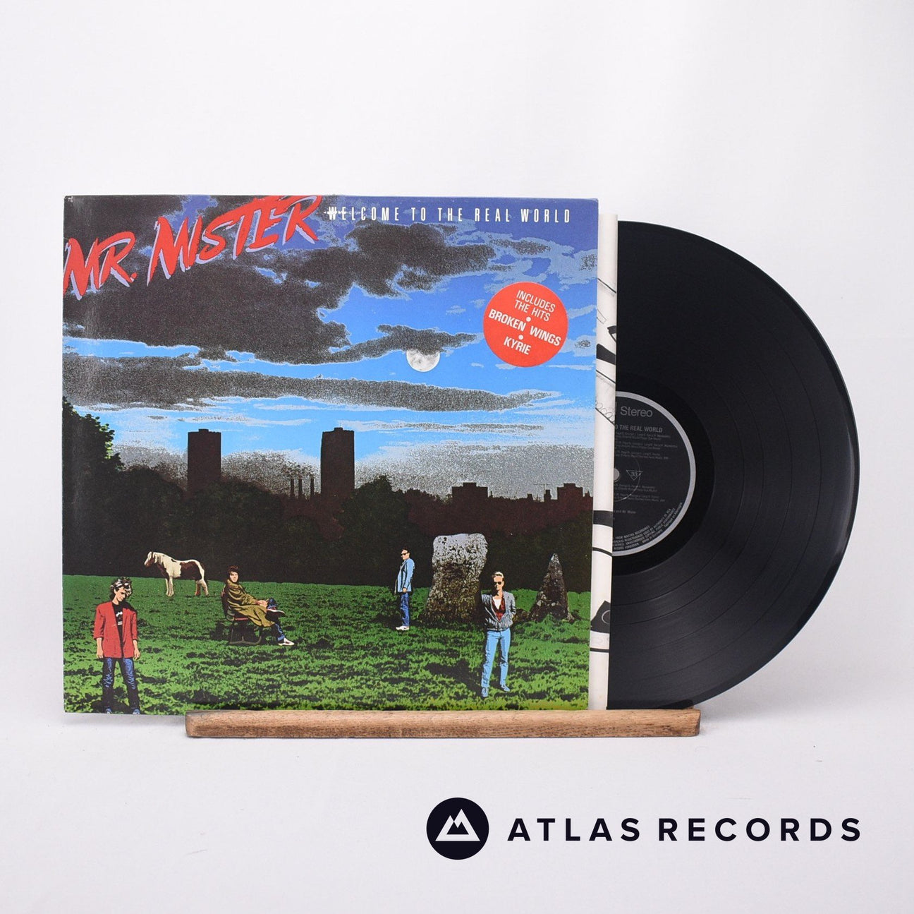 Mr. Mister Welcome To The Real World LP Vinyl Record - Front Cover & Record