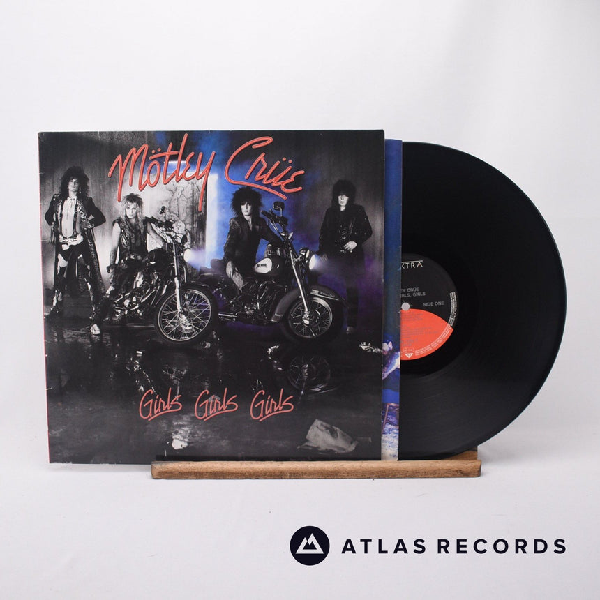 Mötley Crüe Girls, Girls, Girls LP Vinyl Record - Front Cover & Record