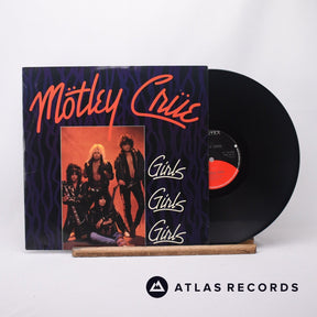 Mötley Crüe Girls Girls Girls 12" Vinyl Record - Front Cover & Record