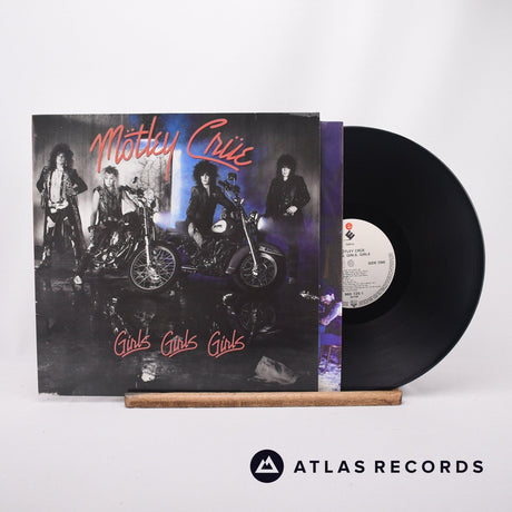 Mötley Crüe Girls, Girls, Girls LP Vinyl Record - Front Cover & Record
