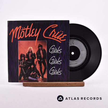 Mötley Crüe Girls Girls Girls 7" Vinyl Record - Front Cover & Record