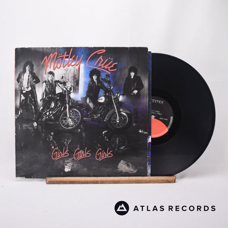 Mötley Crüe Girls, Girls, Girls LP Vinyl Record - Front Cover & Record