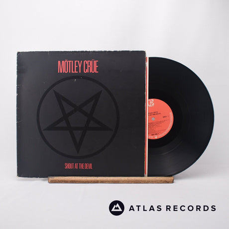 Mötley Crüe Shout At The Devil LP Vinyl Record - Front Cover & Record