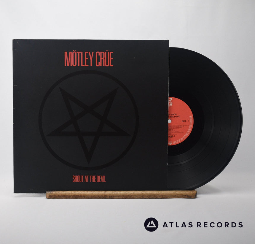 Mötley Crüe Shout At The Devil LP Vinyl Record - Front Cover & Record