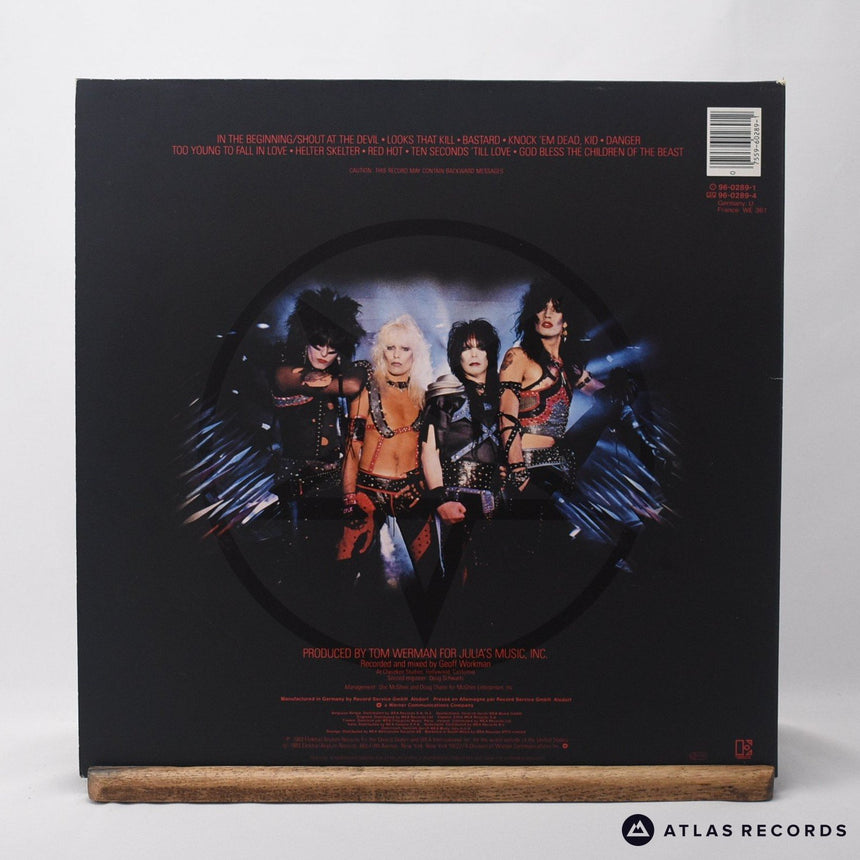 Mötley Crüe - Shout At The Devil - Gatefold A2 B2 LP Vinyl Record - EX/VG+