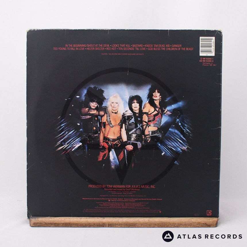Mötley Crüe - Shout At The Devil - Gatefold LP Vinyl Record - VG+/VG+