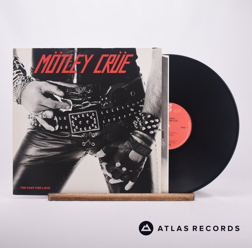 Mötley Crüe Too Fast For Love LP Vinyl Record - Front Cover & Record