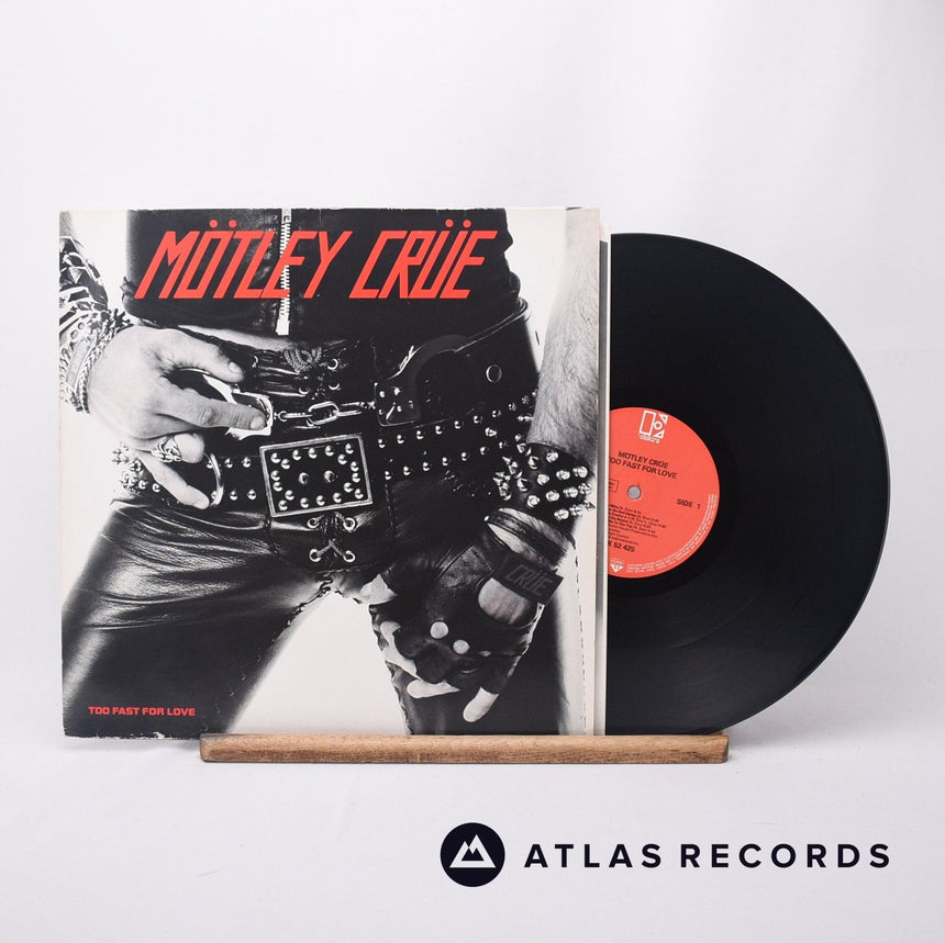 Mötley Crüe Too Fast For Love LP Vinyl Record - Front Cover & Record