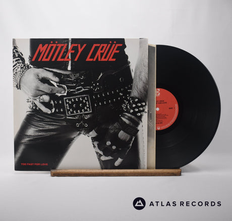 Mötley Crüe Too Fast For Love LP Vinyl Record - Front Cover & Record