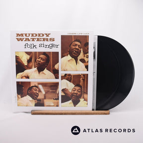 Muddy Waters Folk Singer 2 x LP Vinyl Record - Front Cover & Record