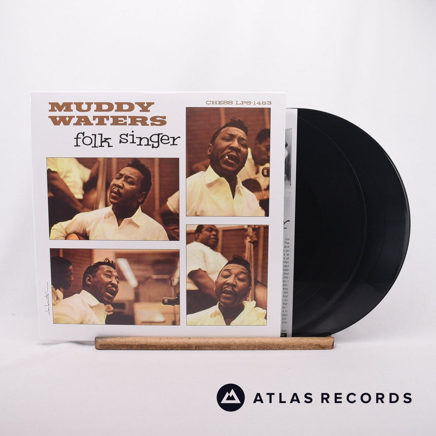 Muddy Waters Folk Singer 2 x LP Vinyl Record - Front Cover & Record