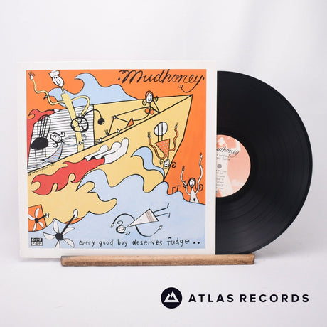 Mudhoney Every Good Boy Deserves Fudge LP Vinyl Record - Front Cover & Record