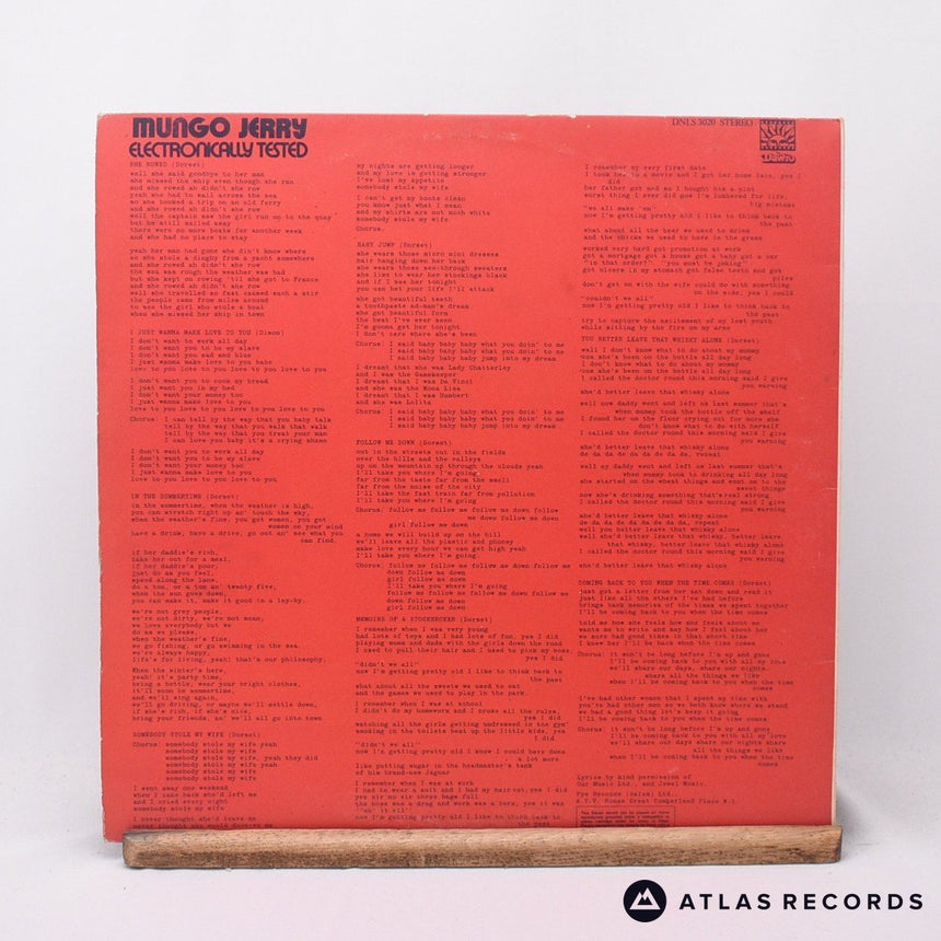 Mungo Jerry - Electronically Tested - Gatefold A-1 B-1 LP Vinyl Record - VG+/VG