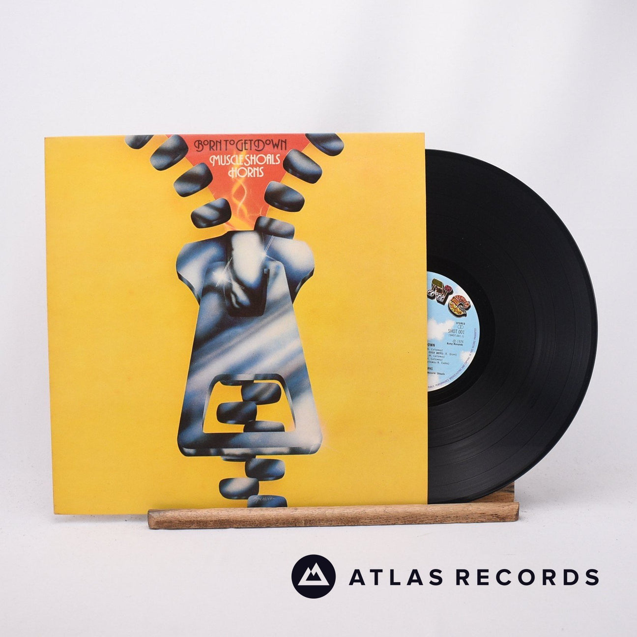 Muscle Shoals Horns Born To Get Down LP Vinyl Record - Front Cover & Record
