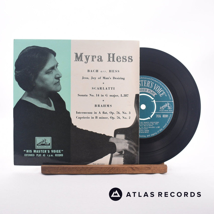 Myra Hess Piano Recital 7" Vinyl Record - Front Cover & Record