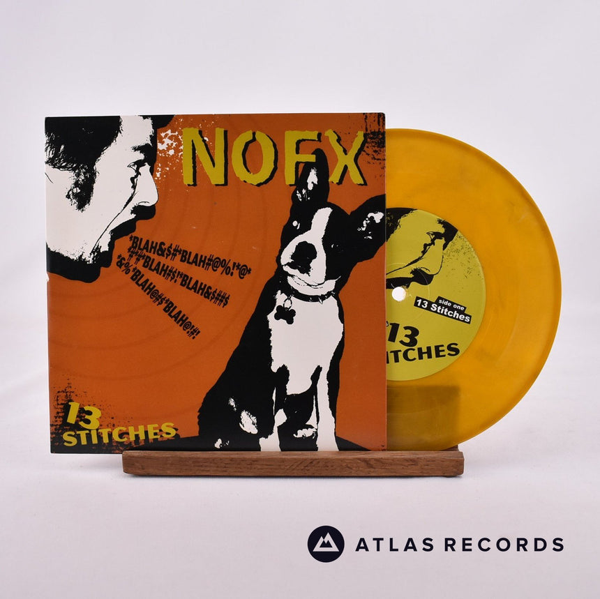 NOFX 13 Stitches 7" Vinyl Record - Front Cover & Record