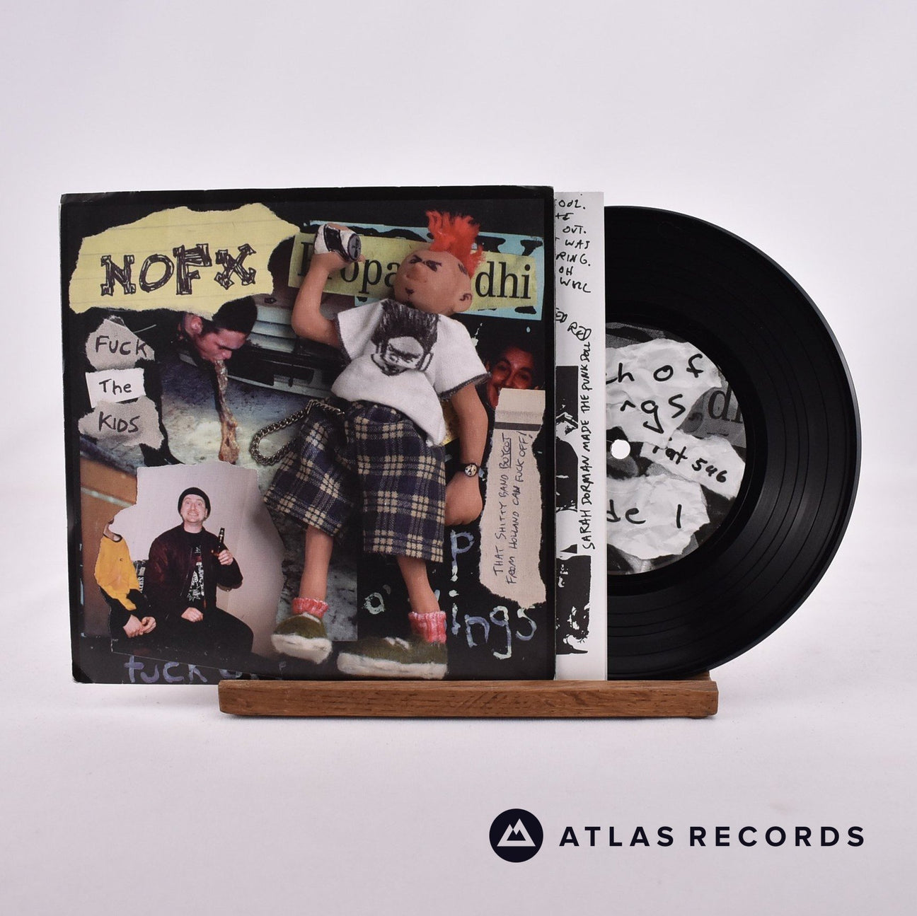 NOFX Fuck The Kids 7" Vinyl Record - Front Cover & Record