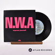 N.W.A. Express Yourself 7" Vinyl Record - Front Cover & Record