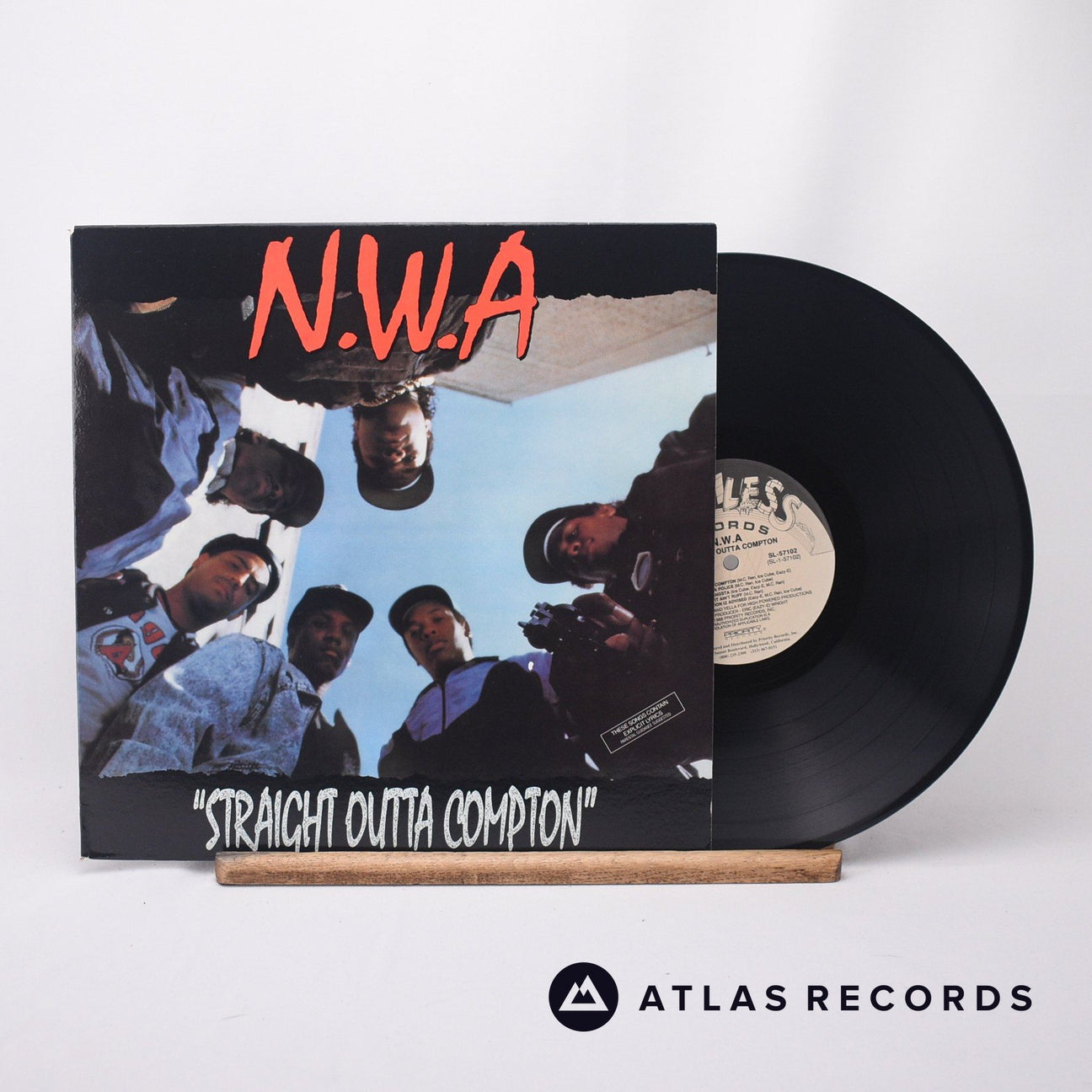 N.W.A. Straight Outta Compton LP Vinyl Record - Front Cover & Record