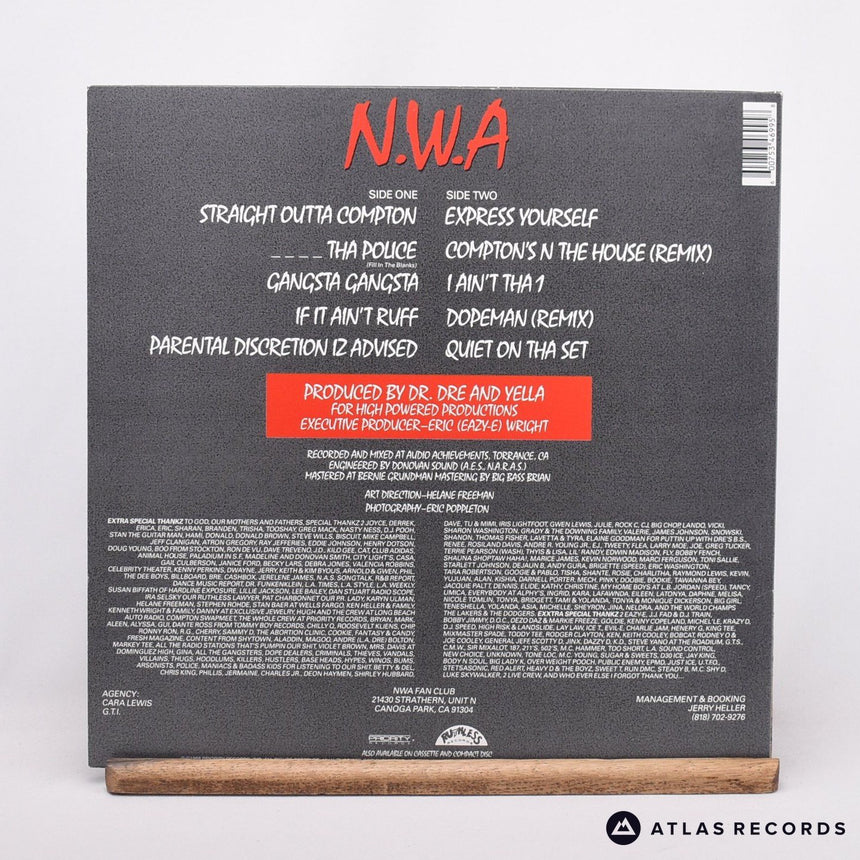 N.W.A. - Straight Outta Compton - 180G Mpo Reissue LP Vinyl Record - EX/EX