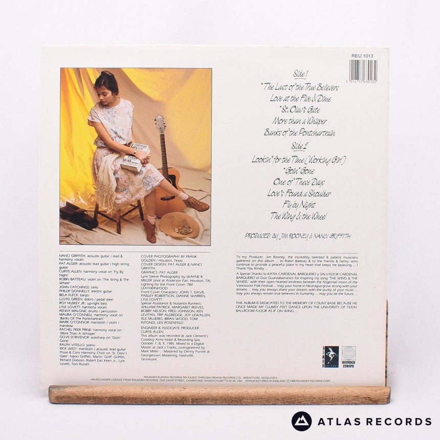 Nanci Griffith - The Last Of The True Believers - LP Vinyl Record - EX/EX