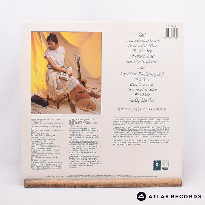 Nanci Griffith - The Last Of The True Believers - LP Vinyl Record - EX/EX