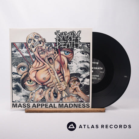 Napalm Death Mass Appeal Madness 12" Vinyl Record - Front Cover & Record