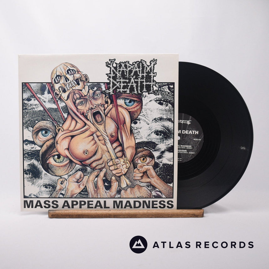 Napalm Death Mass Appeal Madness 12" Vinyl Record - Front Cover & Record