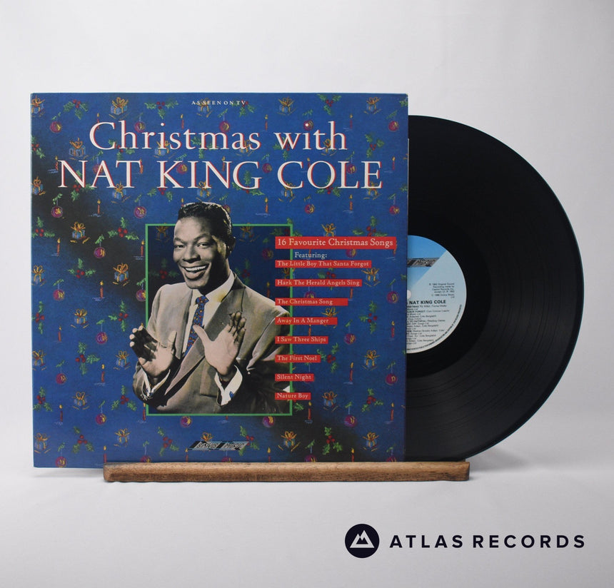 Nat King Cole Christmas With Nat King Cole LP Vinyl Record - Front Cover & Record