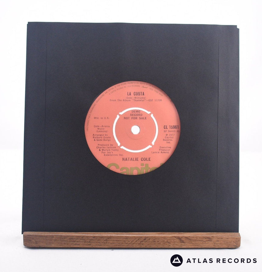 Natalie Cole - Be Thankful - Promo 7" Vinyl Record - EX